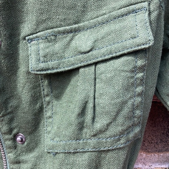 Old Navy, Girls S, Army Green Jacket, Linen Blend - Picture 13 of 13